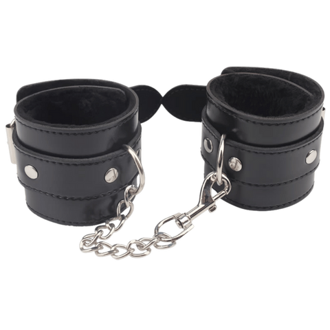 Obey Me Leather Hand Cuffs – Adjustable Metal Hook Handcuffs > Bondage Gear > Handcuffs
