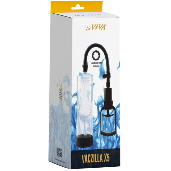 Vaczilla Penis Pump - Phthalate-Free, Latex-Free, 7.9 Inch, with TPE Ring and ABS Plastic Cylinder > Pumps > Penis Pumps