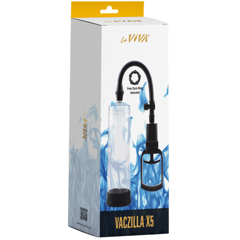 Vaczilla Penis Pump - Phthalate-Free, Latex-Free, 7.9 Inch, with TPE Ring and ABS Plastic Cylinder > Pumps > Penis Pumps