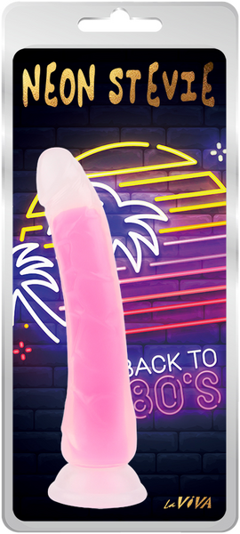 Neon Stevie 8.4 Inch – Glow-in-the-Dark Silicone Vibrator > Dildos > Realistic Dildos