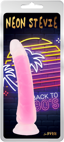 Neon Stevie 8.4 Inch – Glow-in-the-Dark Silicone Vibrator > Dildos > Realistic Dildos