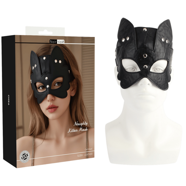 Naughty Kitten Cat Novelty Face Mask – Elasticated Material Secondary image