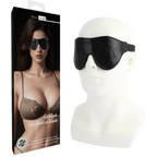 Go Black Leather Rope Blindfold - Stretchable Length 22 Cm > Bondage Gear > Blindfolds