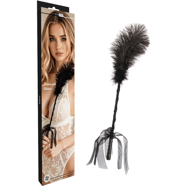 Firm Core Super Soft Feather Tickler With Ribbon Bow > Bondage Gear > Ticklers