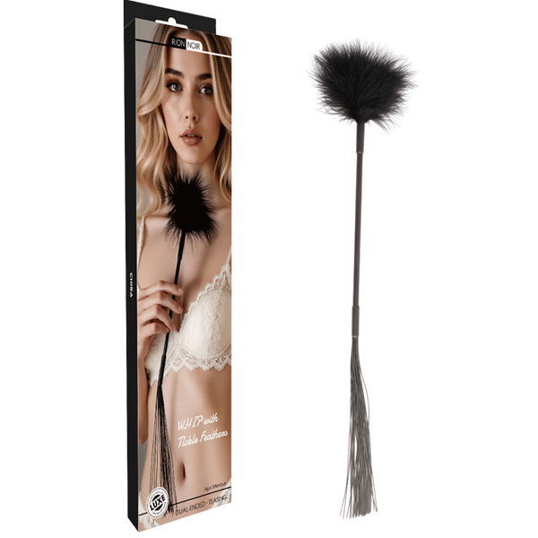 Dual-ended Silicone Tassel With Tickle Feather Whip > Bondage Gear > Ticklers
