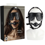 Adjustable Nickel-Free Metal Ball Gag With PU Leather Eye Mask > Bondage Gear > Gags and Bits