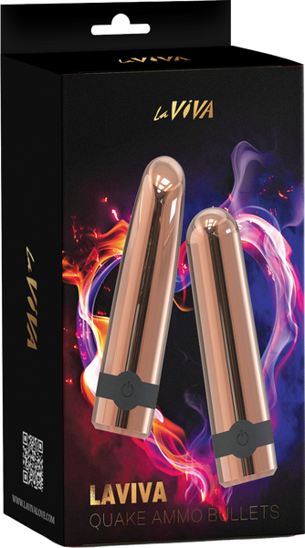 Laviva Quake Ammo Bullets – Luxury Silicone Vibration Bullets > Vibrators > Mini Vibrators