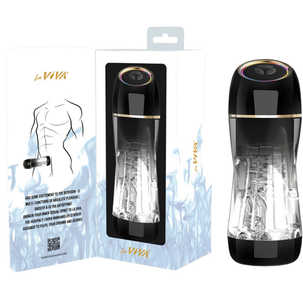 Manhandler Stroker – High-Tech Silicone Masturbation Sleeve with Rotation and Motion > Sex Toys For Men > Masturbators > Vibrating