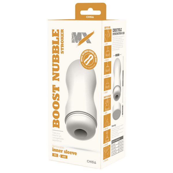 Boost Nubble Stroker – Super-Soft Phthalate-Free TPE+ABS Stroker 16cm > Sex Toys For Men > Masturbators Cup