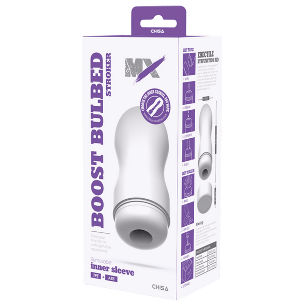 Boost Bulbed Stroker – Super-Soft 16cm Stroker > Sex Toys For Men > Masturbators Cup