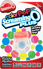 Screaming O Colour Pop Quickie Plus – Stretchy Vibrating Erection Ring with Clitoral Stimulator > Cock Ring > Vibrating