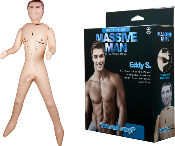 Excellent Power Massive Man Eddy S – Inflatable Doll with 7 Inch Erect Penis > Sex Toys > Sex Dolls > Novelty Inflatables