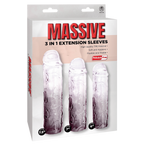 3 in 1 Extension Sleeve (Smoke) – High-Quality TPE Material Soft Flexible Sleeve with Multiple Sizes > Sex Toys For Men > Penis Sleeves