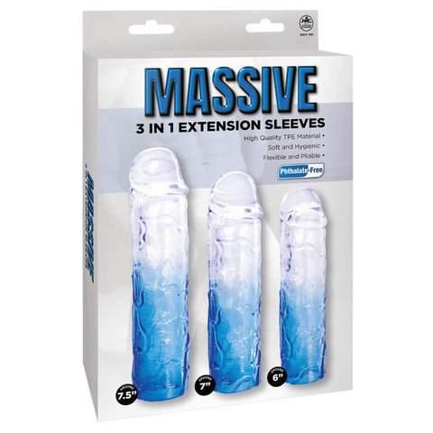 3 in 1 Extension Sleeve (Smoke) – High-Quality TPE Material Soft Flexible Sleeve with Multiple Sizes > Sex Toys For Men > Penis Sleeves
