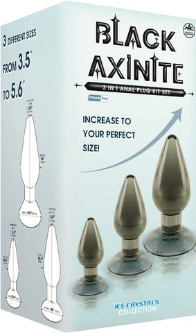 3 In 1 Anal Plug Kit – Flexible Hygienic Suction Cup Base Anal Plugs > Anal Range > Butt Plug Kits