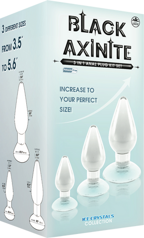 3 In 1 Anal Plug Kit – Flexible Hygienic Suction Cup Base Anal Plugs > Anal Range > Butt Plug Kits