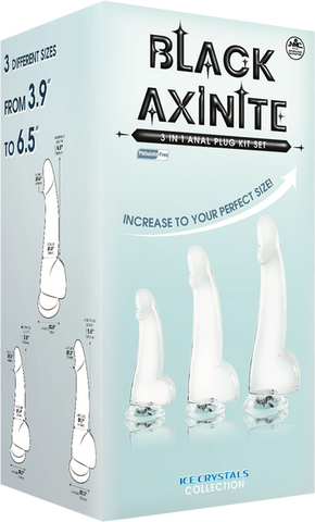 3 In 1 Anal Plug Kit – Flexible Hygienic Silicone Suction Cup Base Anal Plugs > Anal Range > Butt Plug Kits