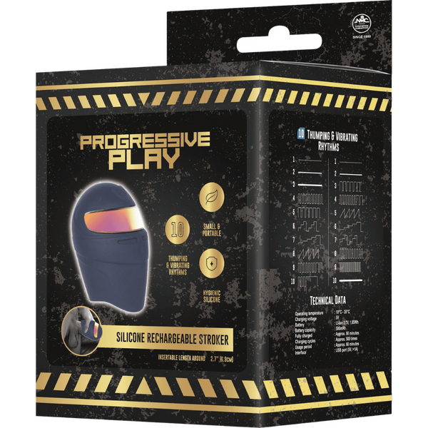 Silicone Rechargeable Stroker – 10 Speed Magnetic Charging > Sex Toys For Men > Masturbators > Vibrating