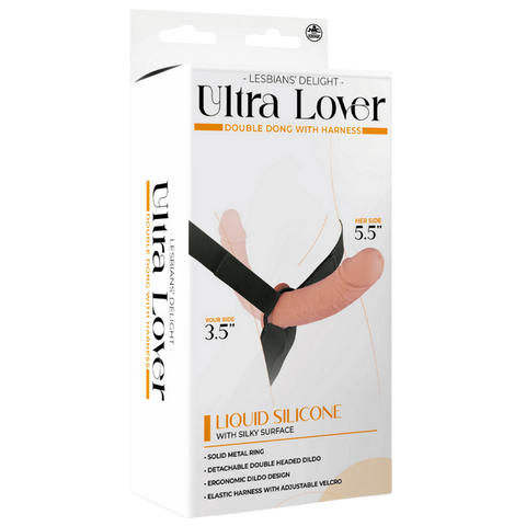 Ultra Lover Double Dong Penetrix with Harness – Ergonomic Silicone Dildo Set > Dildos > Strap On Dildos