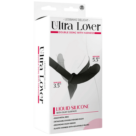 Ultra Lover Double Dong Penetrix with Harness – Ergonomic Silicone Dildo Set > Dildos > Strap On Dildos