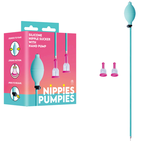 Nippies Pumpies Silicone Nipple Sucker – 51.6cm Hose Nipple Pump > Sex Toys > Nipple Suckers