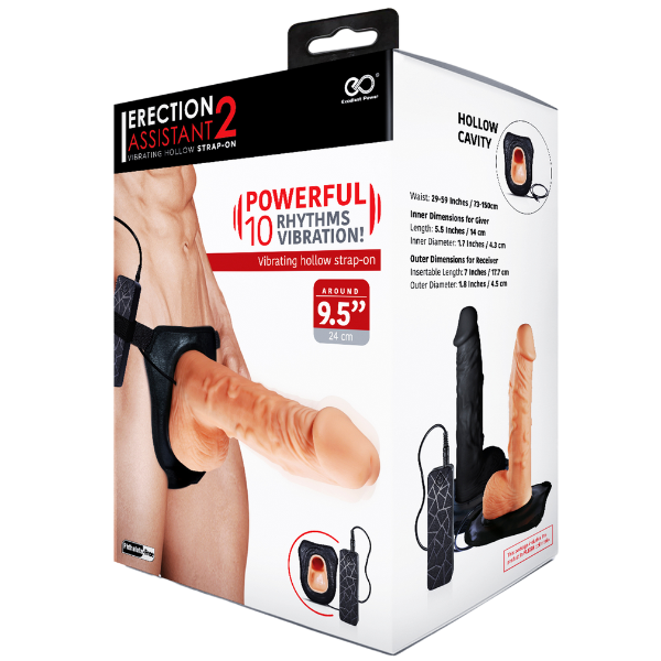 Erection Assistant 2 – 9.5 Inch Strap-On > Dildos > Hollow Strap Ons