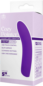 Cozy Pointer – Silicone One-Touch Rechargeable 5 Inch Vibrator > Vibrators > Finger Vibrators