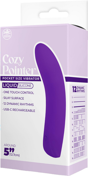Cozy Pointer – Silicone One-Touch Rechargeable 5 Inch Vibrator > Vibrators > Finger Vibrators