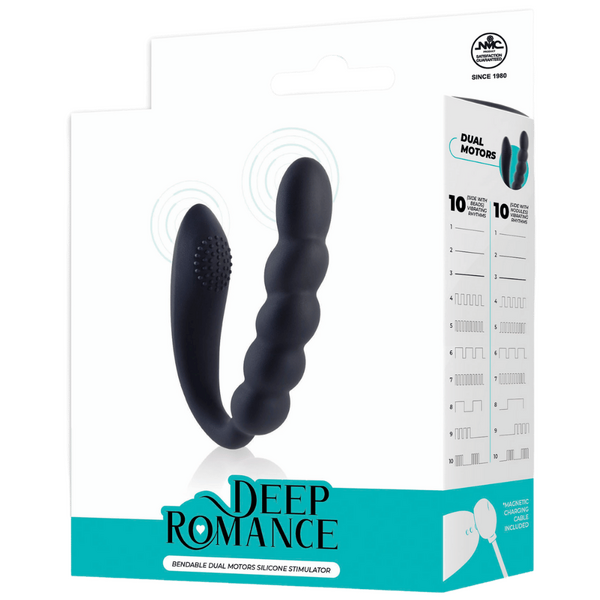 Bendable Dual Motors Silicone Stimulator – Rechargeable Splash Proof 4.6 Inch Vibrator > Sex Toys For Ladies > Clitoral Vibrators and Stimulators