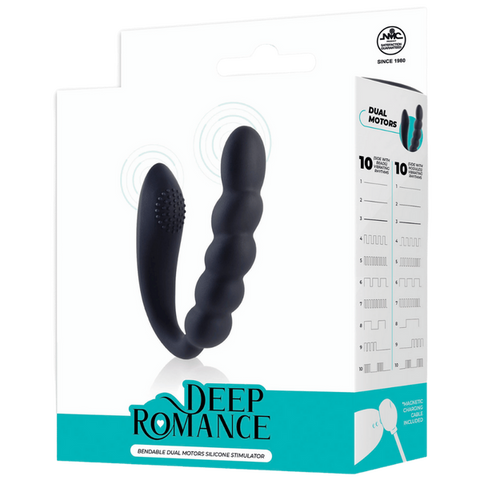 Bendable Dual Motors Silicone Stimulator – Rechargeable Splash Proof 4.6 Inch Vibrator > Sex Toys For Ladies > Clitoral Vibrators and Stimulators