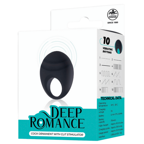 Cock Ring with Clit Stimulator – Splash-Proof Rechargeable Vibrator 3 Inch > Sex Toys > Couples Toys