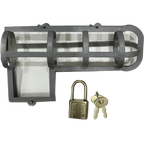 Cock Block – Adjustable Lockable Male Chastity Device with Master Lock and Key > Novelties > Gag Gifts