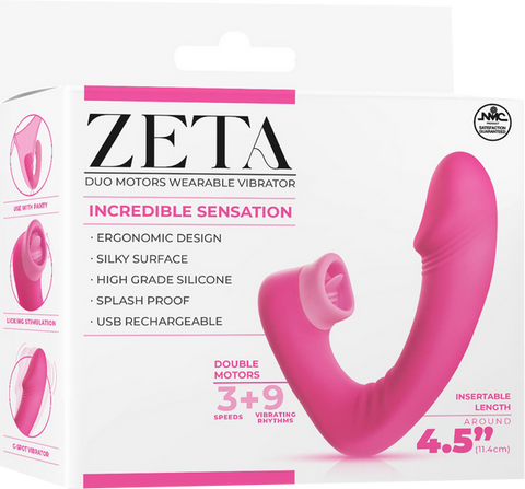 Dual Motor Wearable Vibrator – Splashproof 4.5 Inch USB Rechargeable Vibrator > Vibrators >