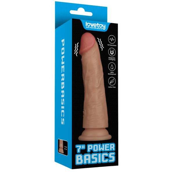 7in Vibrating Power Basics Cock > Vibrators > Realistic Vibrators