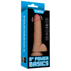 Power Basics 8 Inch Vibrating Dildo – Lifelike Waterproof Dildo > Vibrators > Realistic Vibrators