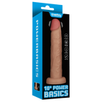 Power Basics Cock (10 Inch) – Vibrating Realistic Dildo With USB Power > Dildos > Large Dildos
