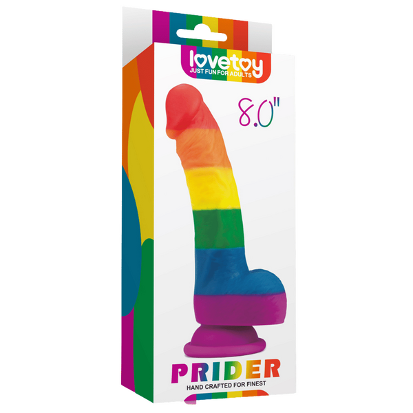 Prider Curved Medical Grade Silicone Dildo 8 Inch > Dildos > Realistic Dildos