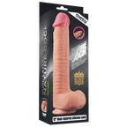 Love Toy King Dual Layered - Textured 12 Inch Platinum Silicone Cock > Dildos > Large Dildos