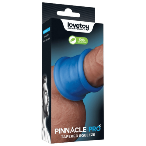 Tapered Squeeze Stretcher – Dual-Function Penis Ring and Ball Stretcher Silicone Device