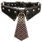 Rebellion Reign Collar with Leash – Luxury PU Leather Bondage Accessory > Bondage Gear > Collars & Leashes