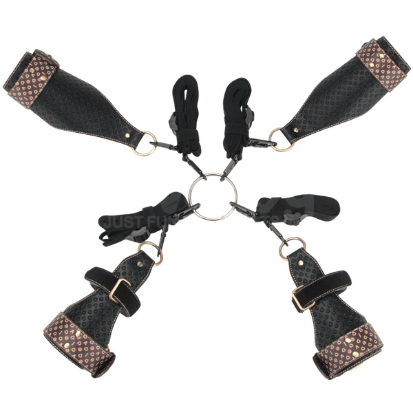 Rebellion Reign Under Mattress Restraint Set – Adjustable Nylon Straps Bondage Restraint > Bondage Gear > Bed Restraints