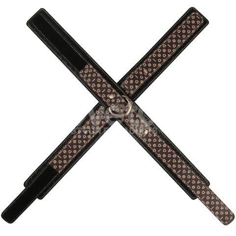 Rebellion Reign Crossed Handcuffs – Premium PU Wrist Cuffs with Velcro Closure > Bondage Gear > Restraints
