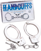 Metal Handcuffs – Sturdy Locking Restraint Cuffs with Quick-Release Button One Size > Bondage Gear > Handcuffs