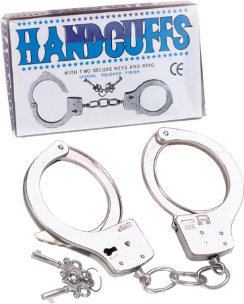 Metal Handcuffs – Sturdy Locking Restraint Cuffs with Quick-Release Button > Bondage Gear > Handcuffs Main image