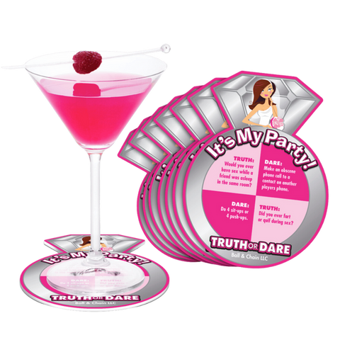 Bride to Be - Truth or Dare Game Coasters Set > Novelties > Bachelor & Bachelorette Items