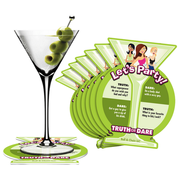 Truth or Dare Party Coasters – Interactive Game Accessories > Novelties > Party Supplies