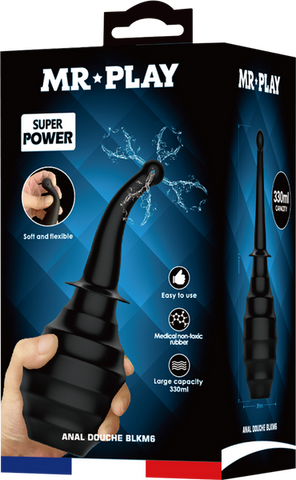 Anal Douche Black Large Capacity – Ergonomic Flexible Nozzle Anal Douche > Essentials > Douches
