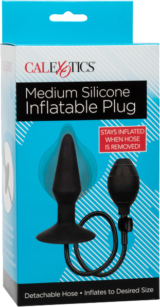 CalExotics Medium Silicone Inflatable Plug – Inflatable Anal Plug with Detachable Hose > Anal Range > Tunnel and Stretchers