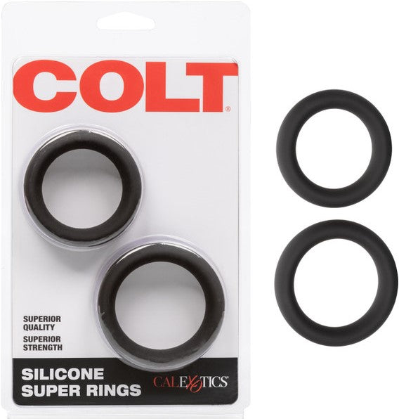 Colt Silicone Super Rings – Durable Stretchy Erection Enhancers Set of Two Rings > Cock Ring > Sets