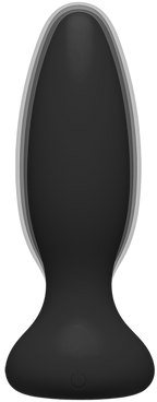 Vibe - Experienced - Rechargeable Silicone Anal Plug With Remote (Black) > Anal Range > Vibrating Butt Plugs
